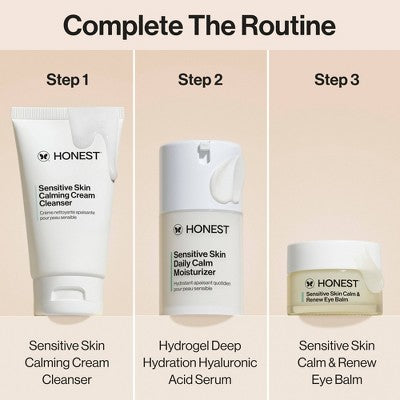 Honest Beauty Calm & Renew Melting Eye Balm with Calming Phyto-Blend 0.5oz - New