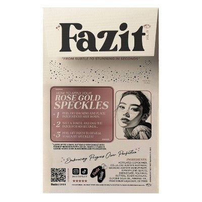 Fazit Rose Gold Glitter Freckle Makeup Patches - New