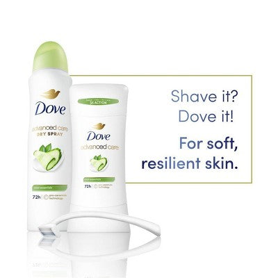 Dove Beauty Advanced Care Cool Essentials 72-Hour Women& Antiperspirant & Deodorant 2.6oz/2pk - New