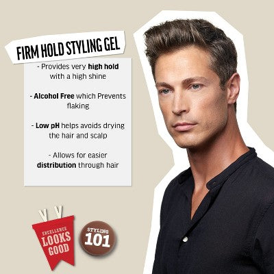 American Crew Men's Firm Hold and Non-Flaking Hair Styling Gel 8.4 fl oz - Imperfect Container