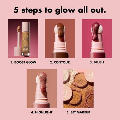 e.l.f. Halo Glow Liquid Filter Highlighter 7 Deep/Rich 1.06 fl oz - New