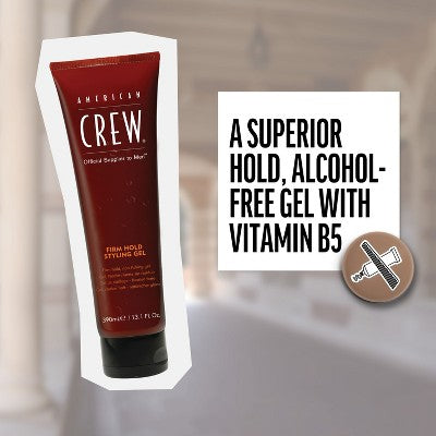 American Crew Men's Firm Hold and Non-Flaking Hair Styling Gel 8.4 fl oz - Imperfect Container