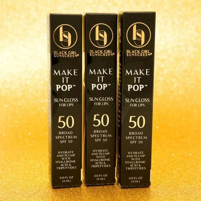 Black Girl Sunscreen Make It Pop Sun Gloss SPF 50 0.13 fl oz - Imperfect Box