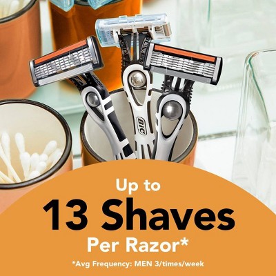 BiC Men & Flex 5 Blades Sensitive Disposable Razors 2ct - New