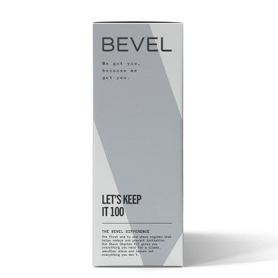 Bevel Men's Shave Kit Safety Razor and Brush Shave Cream Pre Shave Oil Post Shave Balm 40 Blades - Missing Box