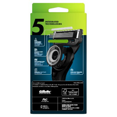 Gillette Labs Men's Special NFL Lions Edition Shaving Razor with 4 Refills and Magnetic Stand