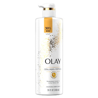 Olay Cleansing Firming Body Wash with Vitamin B3 and Collagen Scented 26 fl oz - Imperfect Container