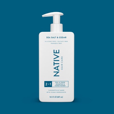 Native Sea Salt & Cedar 2-in-1 Shampoo & Conditioner 16.5 fl oz - New
