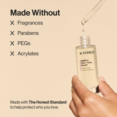 Honest Beauty Ageless Firm and Even Serum 1.0 fl oz - Imperfect Box