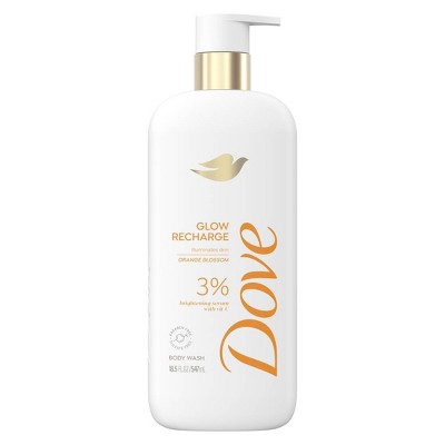 Dove Beauty Serum Body Wash for Women with 3% Brightening Serum + Vitamin C Glow Recharge 18.5 fl oz - Imperfect Container