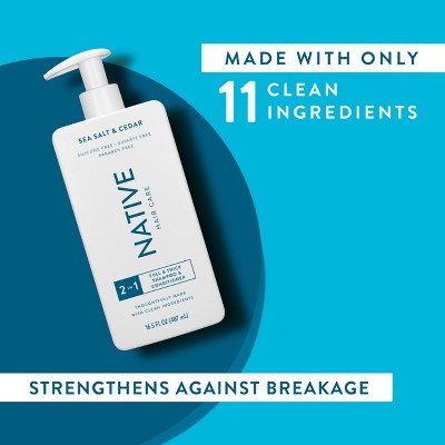 Native Sea Salt & Cedar 2-in-1 Shampoo & Conditioner 16.5 fl oz - New