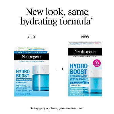 Neutrogena Hydro Boost Water Face Cream for Extra-Dry and Acne-Prone Skin 0.5 fl oz - Imperfect Box