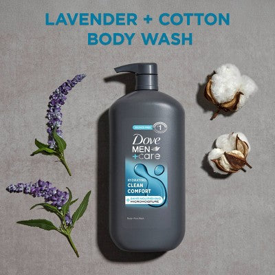 Dove Men+Care Clean Comfort Hydrating Body & Face Wash 30 fl oz - New