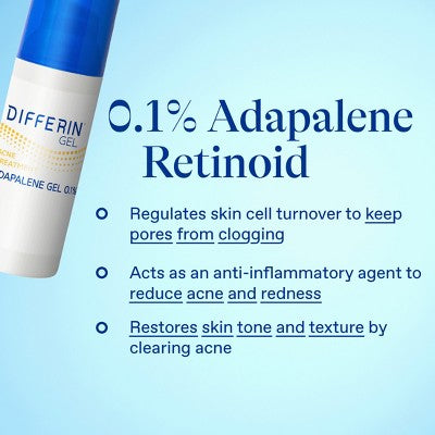 Differin Retinoid Acne Treatment Adapalene Gel 0.1% 45g
