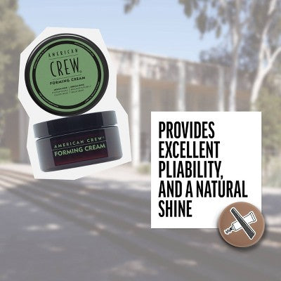 American Crew Men's Medium Hold and Medium Shine Forming Gel Cream 3oz - Imperfect Container