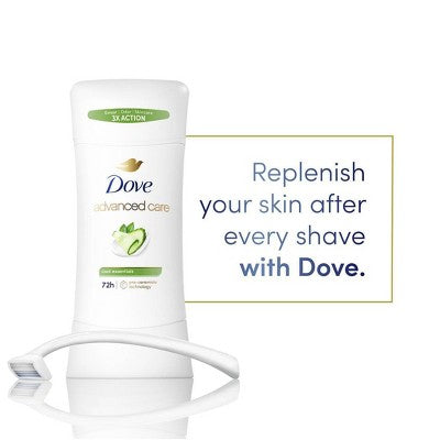 Dove Beauty Advanced Care Cool Essentials 72-Hour Women& Antiperspirant & Deodorant 2.6oz/2pk - New