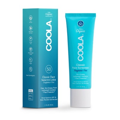 Coola Classic Sunscreen Face Lotion SPF 50 1.7fl oz - Imperfect Box