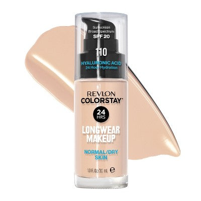 Revlon ColorStay Makeup for Normal/Dry Skin with SPF 20 110 Ivory 1 fl oz - Imperfect Container