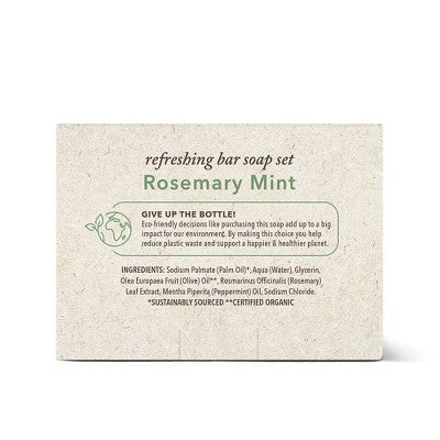 Olivia Care Rosemary Mint Bar Soap Set 5oz/3ct - New