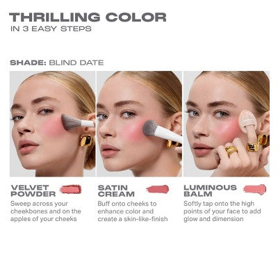 Morphe Cheek Thrills Multi-Finish Face Trio Apres-Ski 10.8g - Imperfect Box