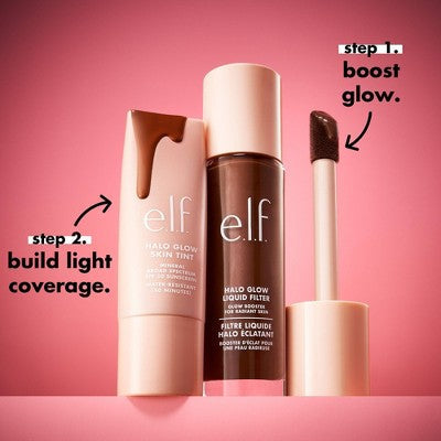 e.l.f. Halo Glow Liquid Filter Highlighter 4 Medium 1.06 fl oz - New