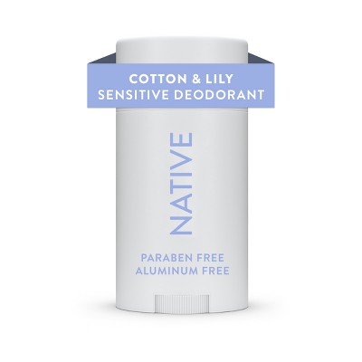 Native Sensitive Solid Deodorant Cotton & Lily 2.65oz - New