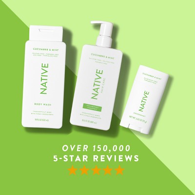 Native Solid Deodorant for Women & Men Cucumber & Mint 2.65oz - Imperfect Container