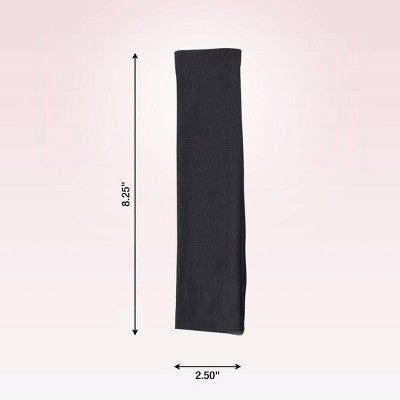 Scunci by Conair No Damage Stretch Fabric Headbands Black 5pcs - New