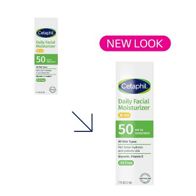Cetaphil Daily Face Moisturizer Sunscreen SPF 50 1.7 fl oz - Missing Box