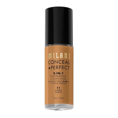 Milani Conceal + Perfect 2-in-1 Foundation + Concealer Amber 11 1 fl oz - Imperfect Container