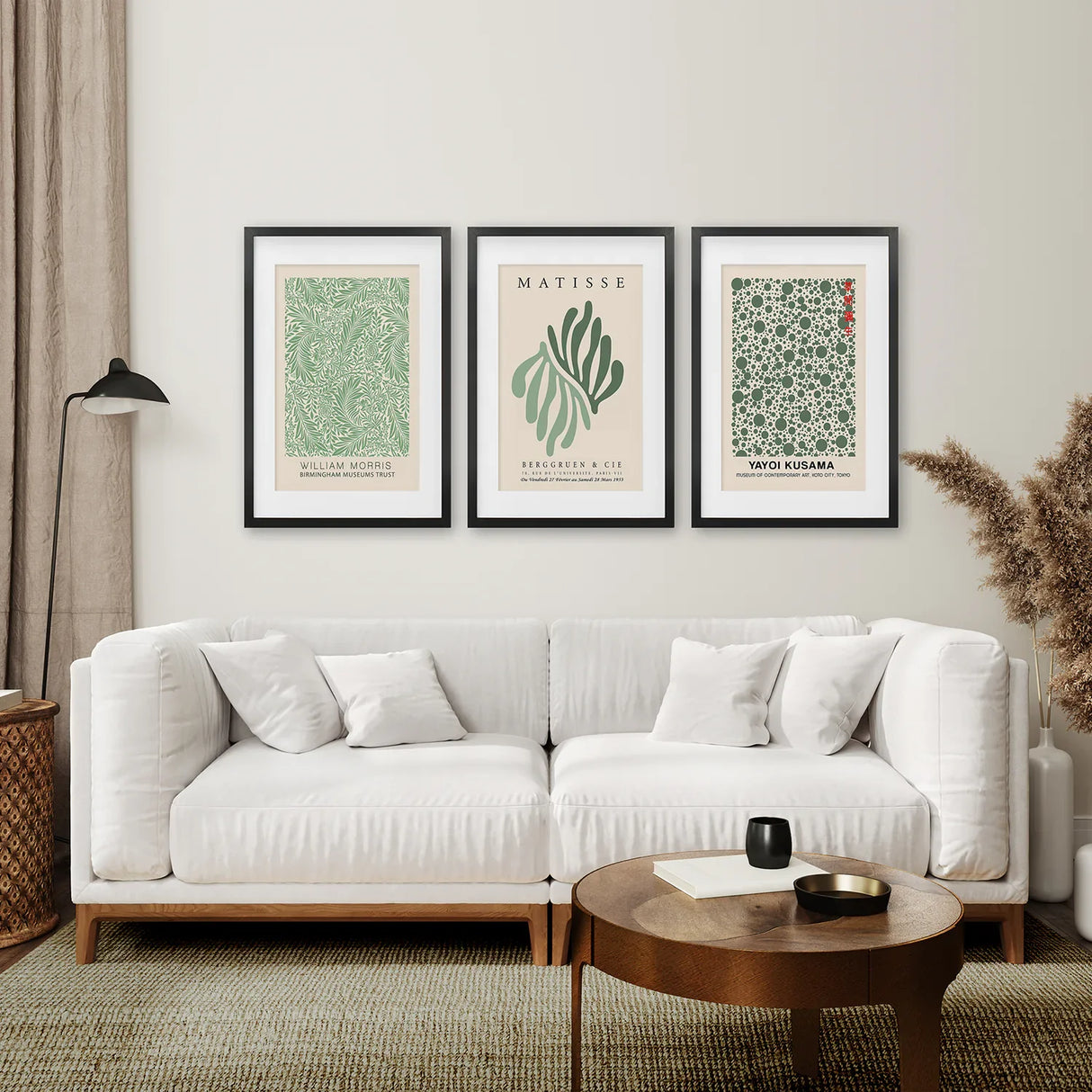 Sage Green Matisse Art Print Set of 3 Piece
