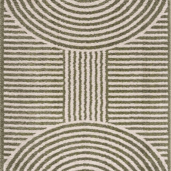 Allard Green Washable Area Rug