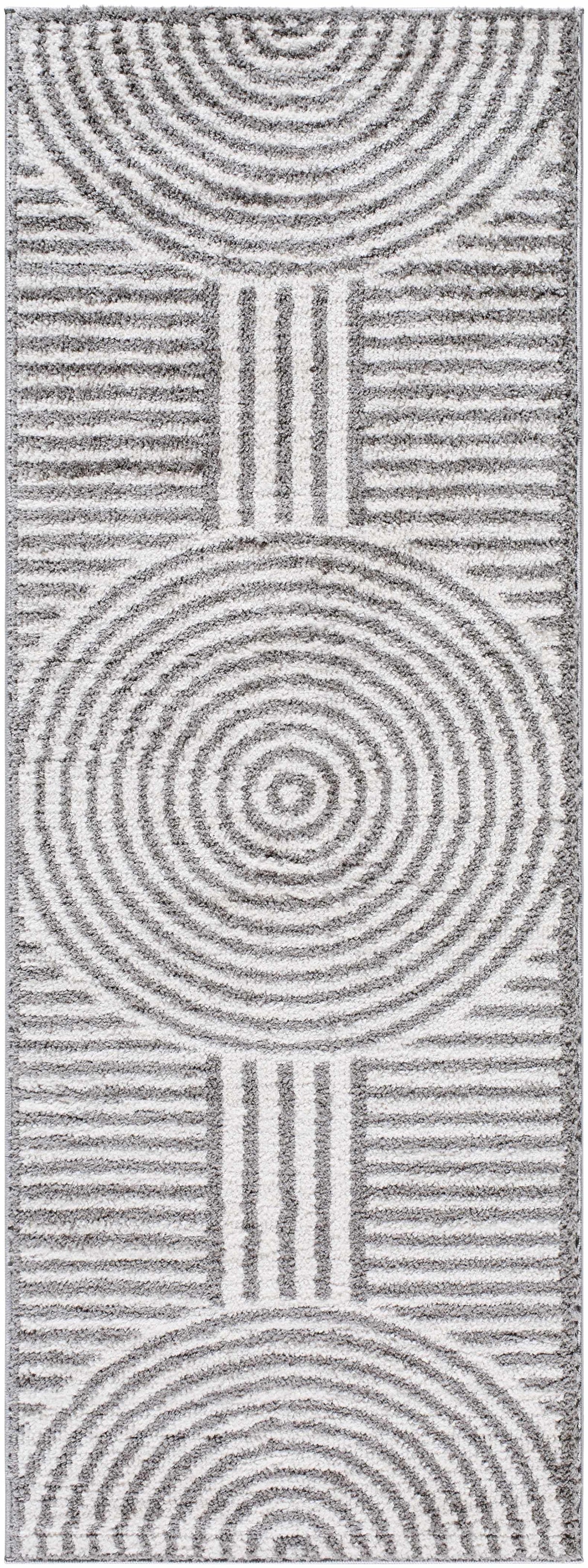 Allard Charcoal Washable Area Rug