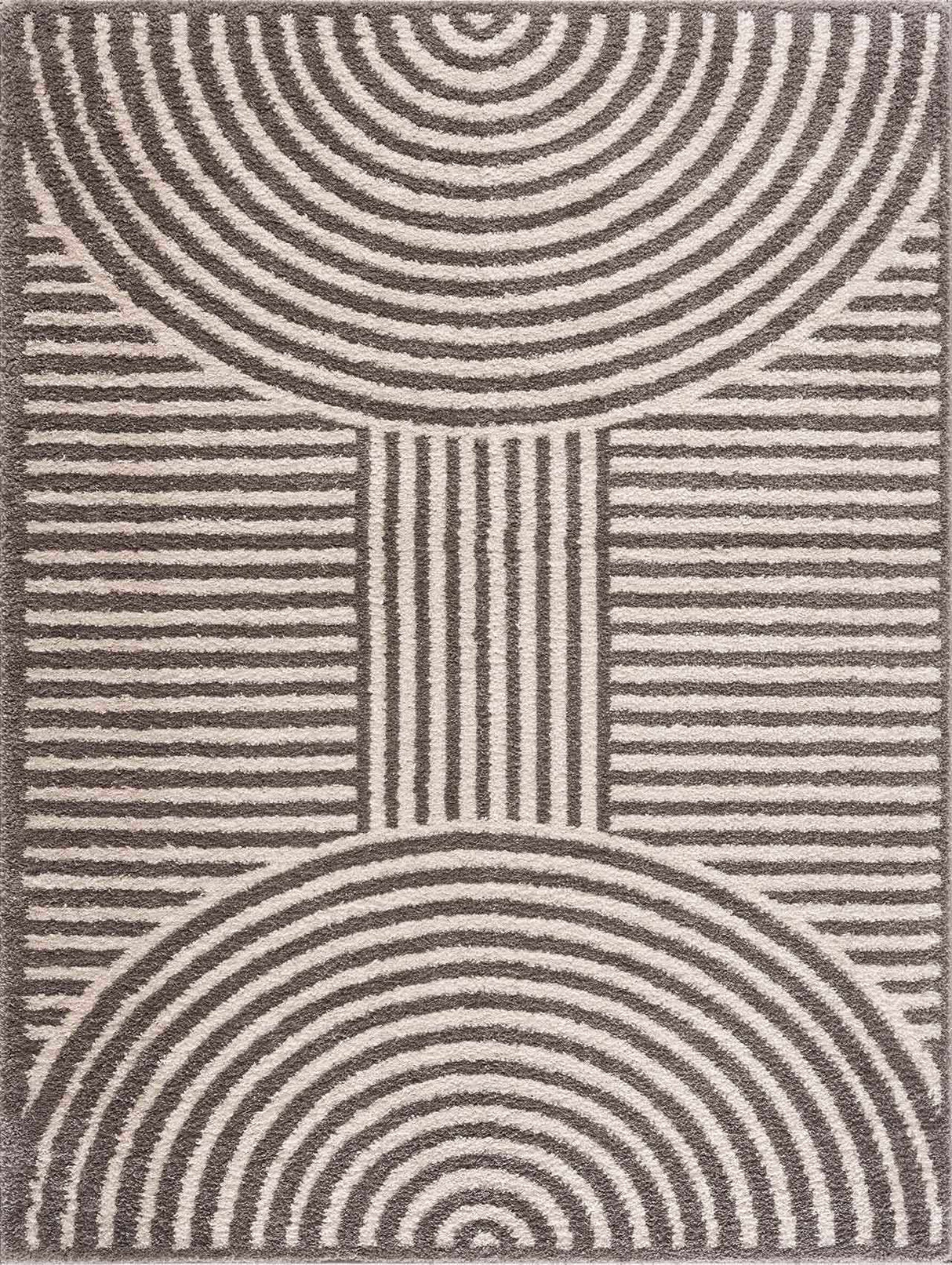 Allard Charcoal Washable Area Rug
