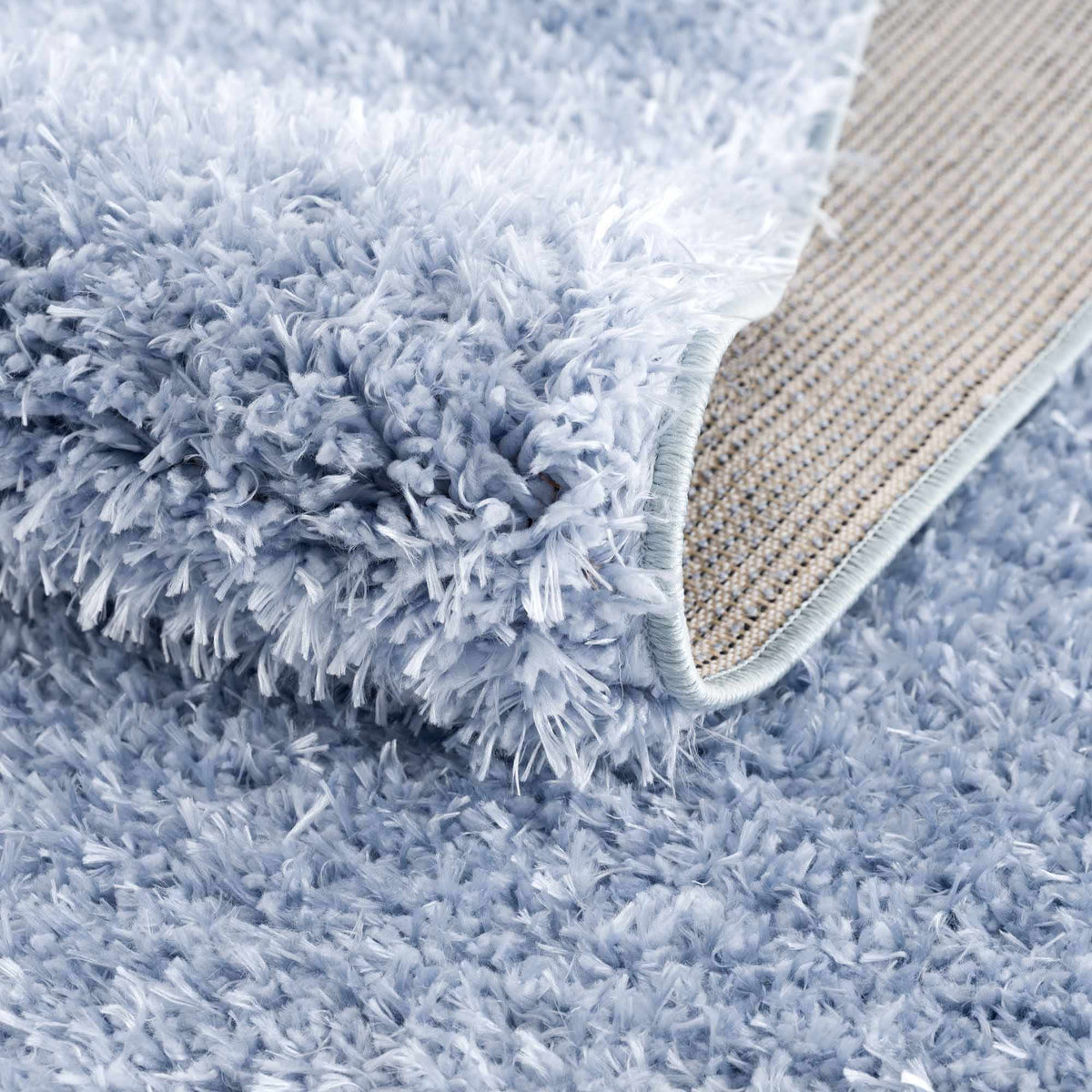 Boutique Rugs Faina Solid Aqua Shag Washable Area Rug - view 14