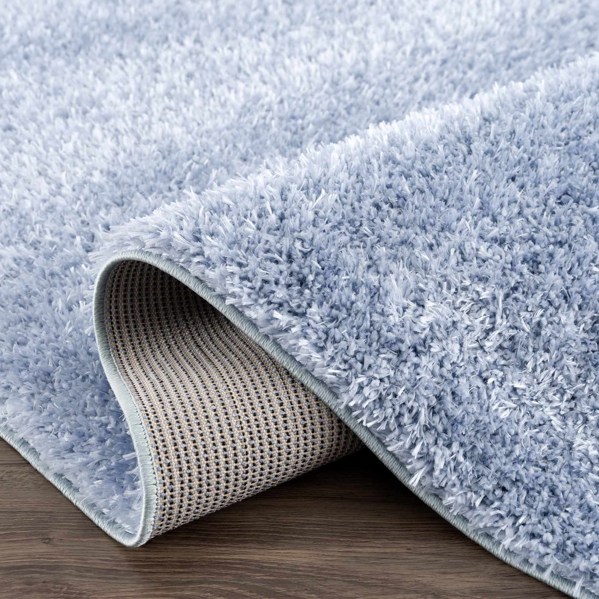 Boutique Rugs Faina Solid Aqua Shag Washable Area Rug - view 10