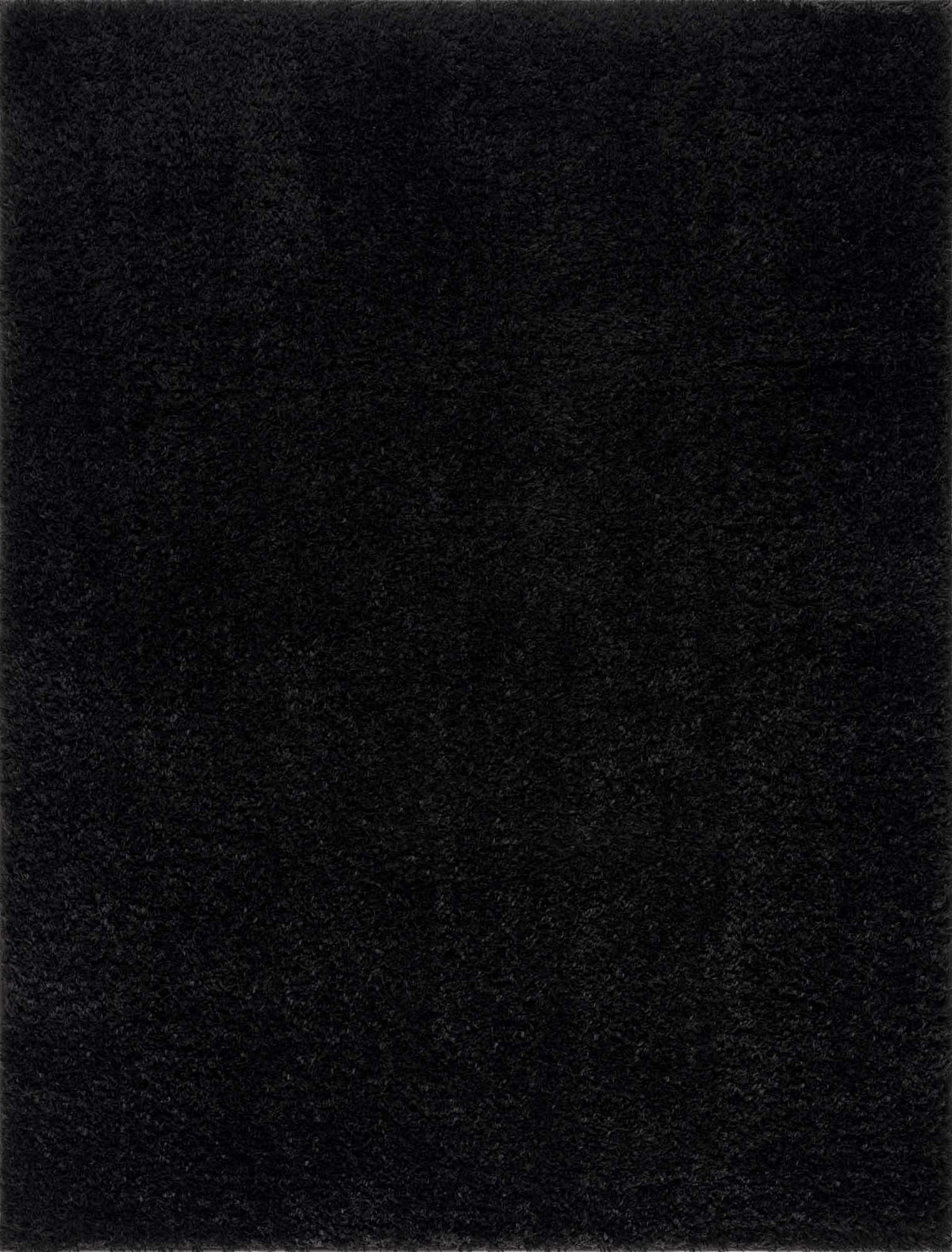 Boutique Rugs Faina Solid Black Shag Washable Area Rug