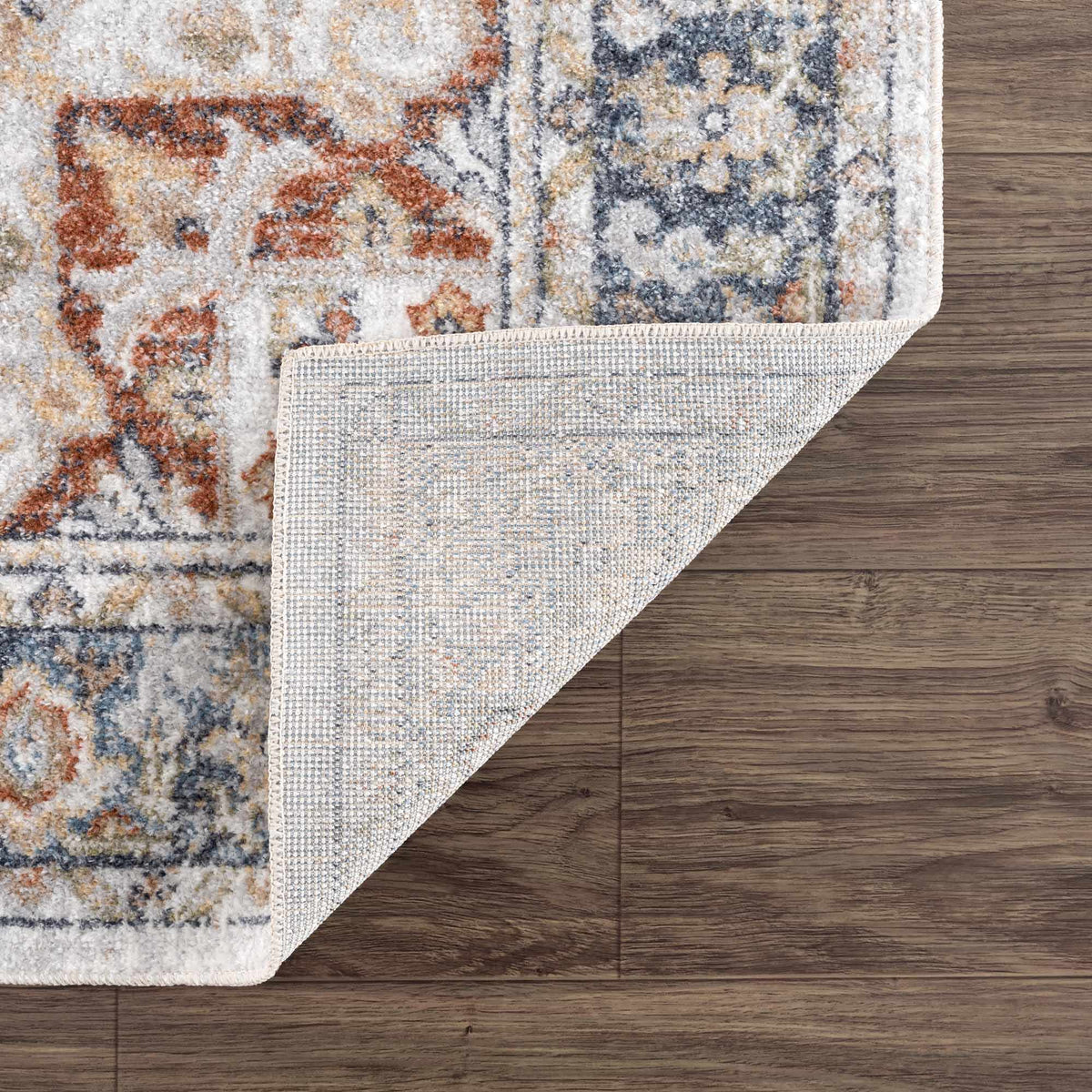 Boutique Rugs Akram Gray & Orange Washable Area Rug - view 17