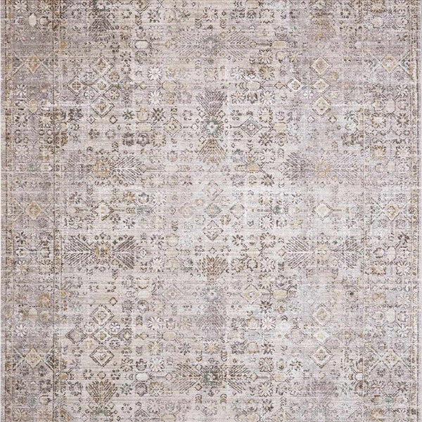 Galey Alix x Livabliss Vintage Oriental Boho Taupe/Cream Myrtle Avenue I Area Rug