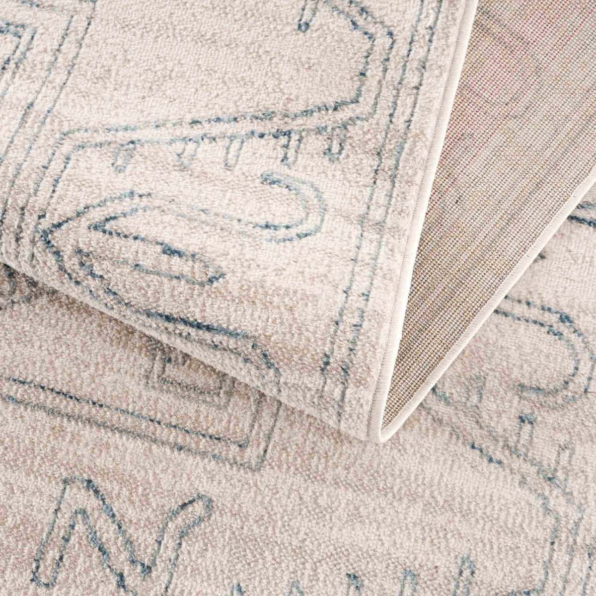 Boutique Rugs Divya Cream & Silver Blue Area Rug - view 10