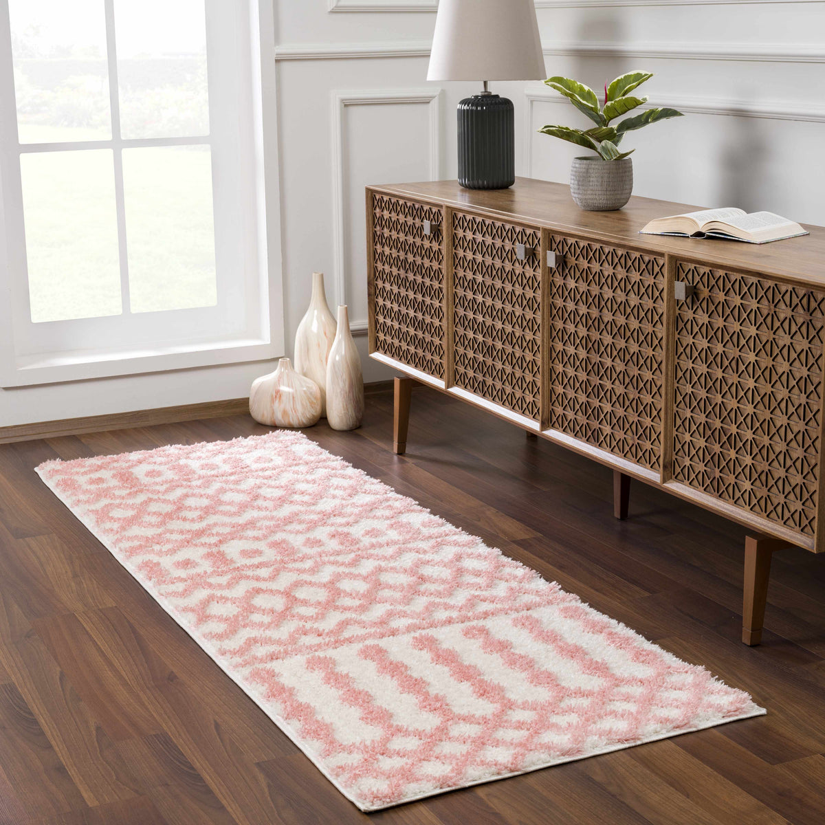 Boutique Rugs Darva Pink Plush Area Carpet - view 4