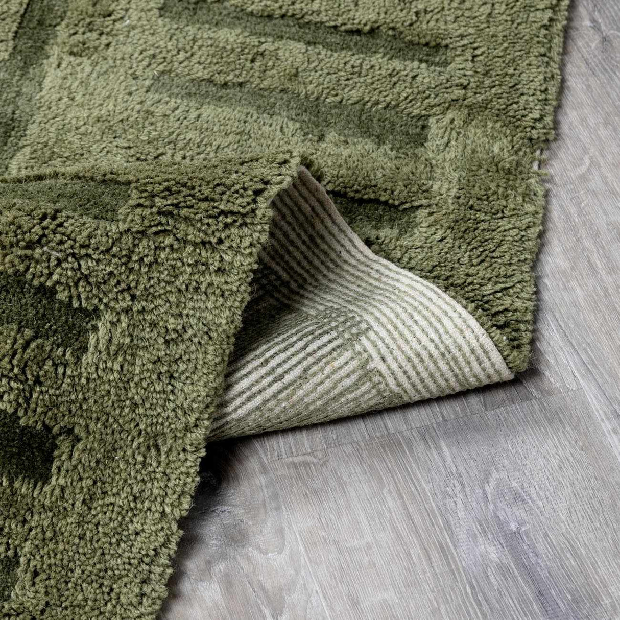 Washable Wool Rug - Green