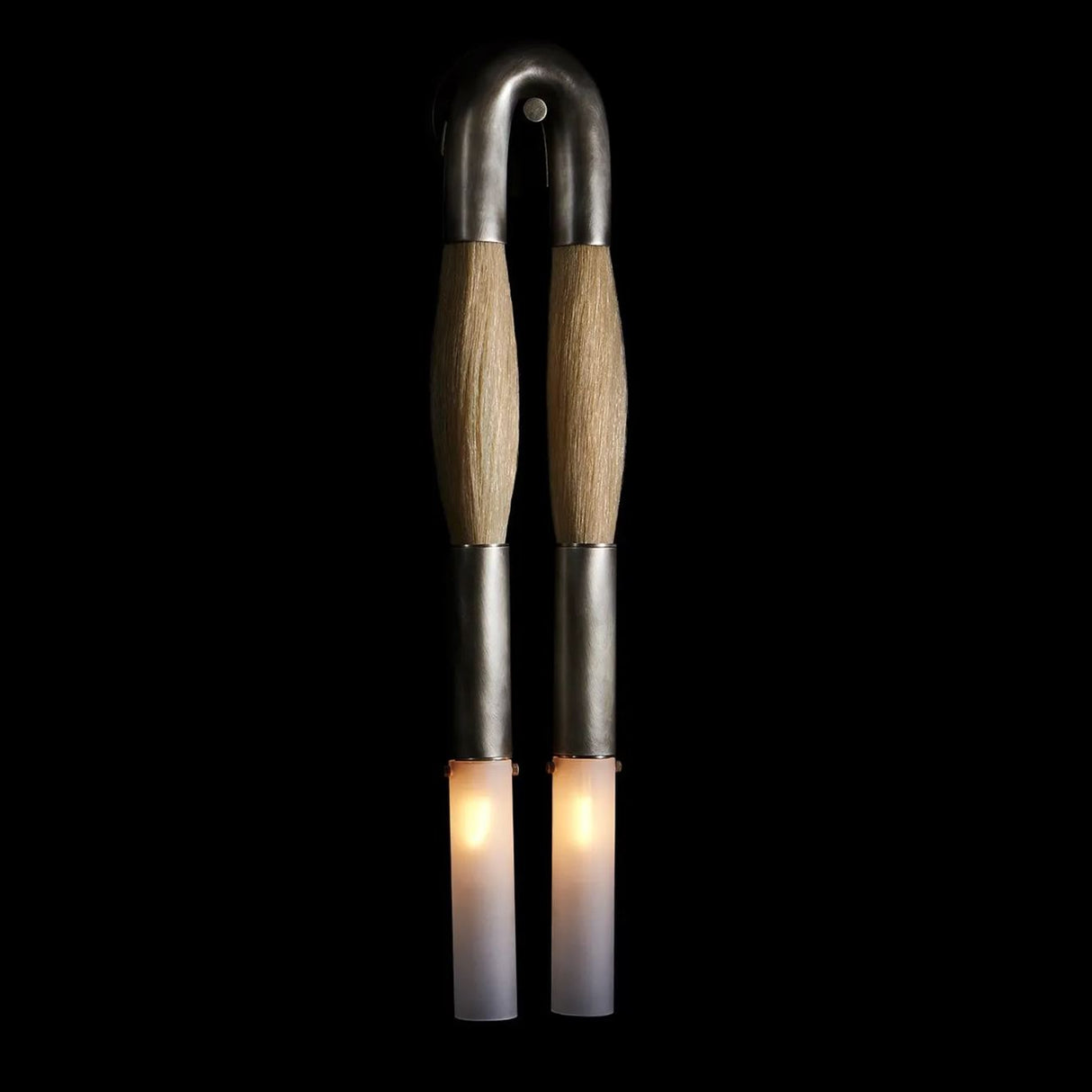 Modern Brass and Glass Wall Sconce