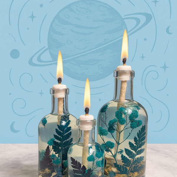 Saturn Oil Candle