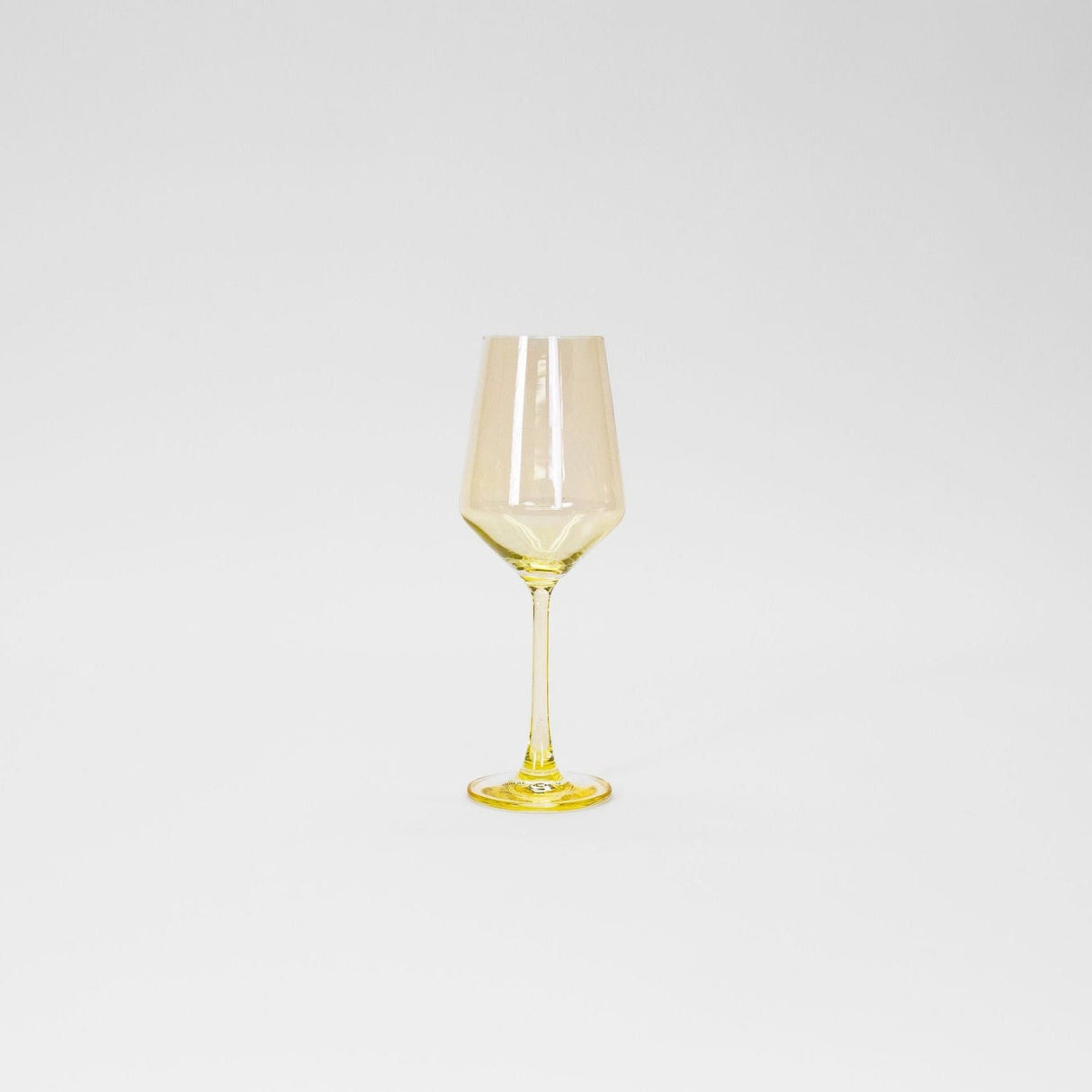 Lemon Drop - Colored Wine Glass