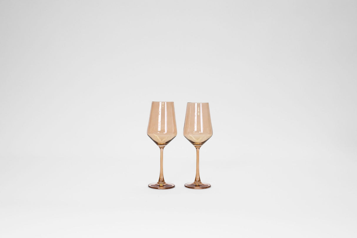 Brown Sugar - Stemless Colored Wine Glass