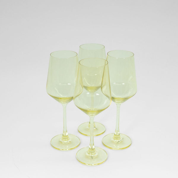Lemon Drop - Colored Wine Glass