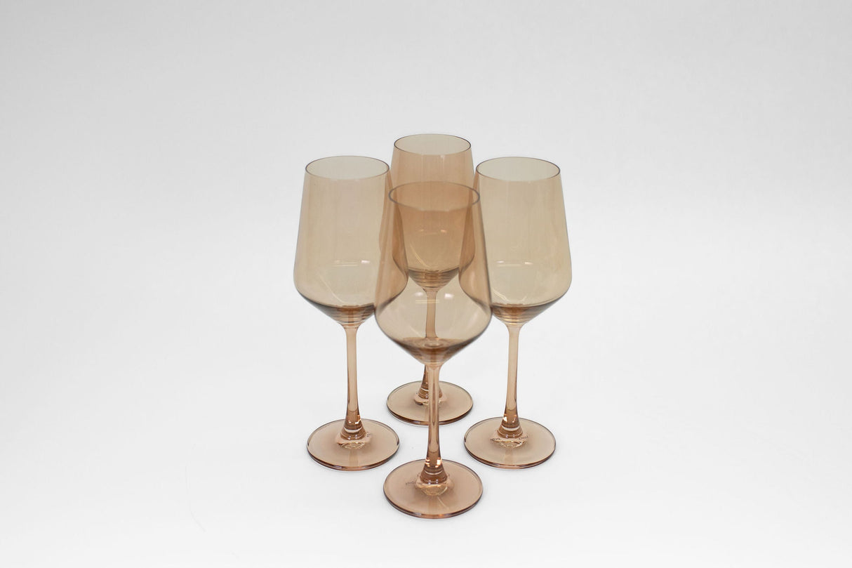 Brown Sugar - Stemless Colored Wine Glass