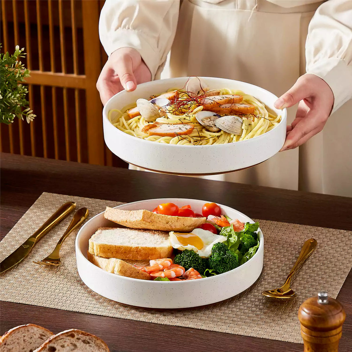 Leah Pasta Bowls Set of 4