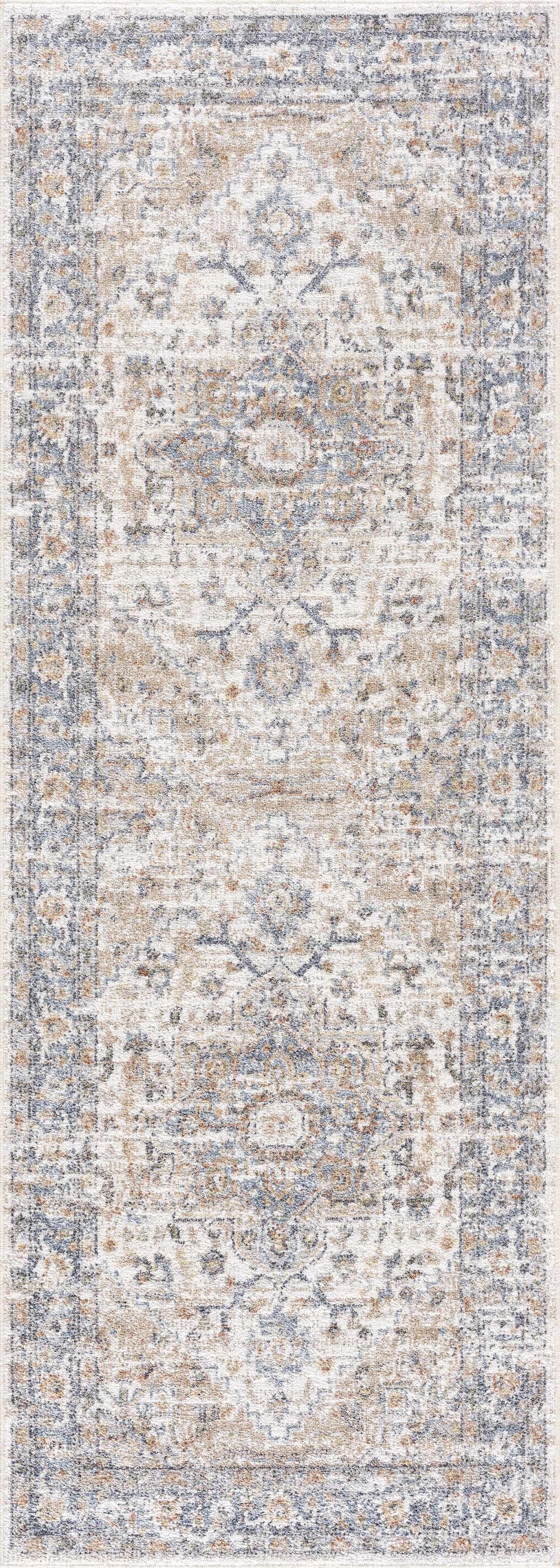 Ezri Cream Washable Area Rug